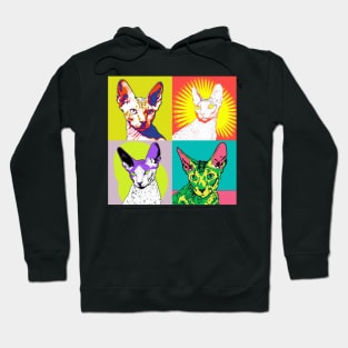 Cornish Rex Pop Art - Cat Lover Gift Hoodie